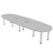 Skutchi Designs 45 in W, 120 in L, 29 in H, Engineered Wood Top, Grey H-BOVL-46119PT-01-EL - alternate 1